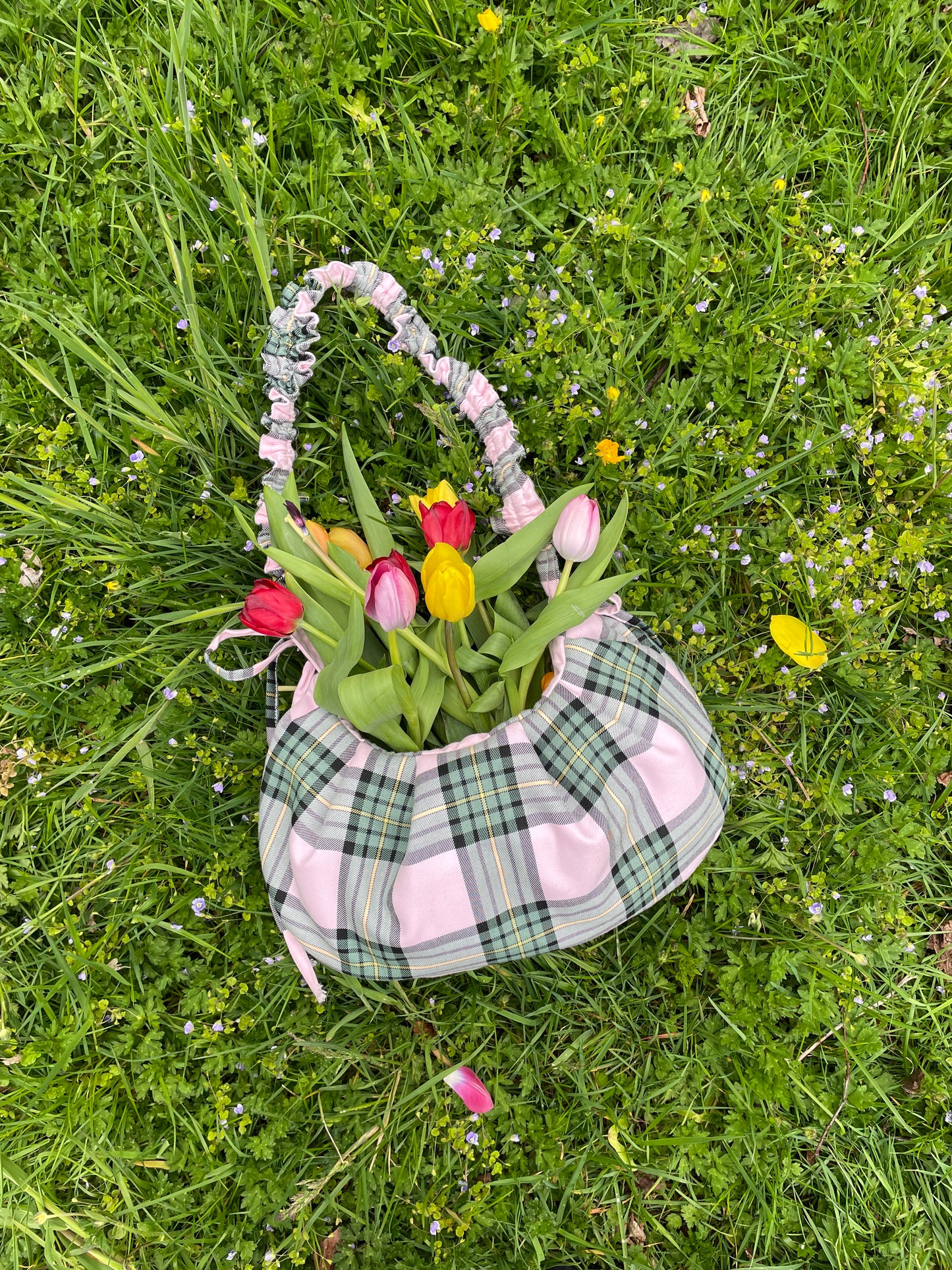 Big Yin Bonnie Bag in Blossom Tartan