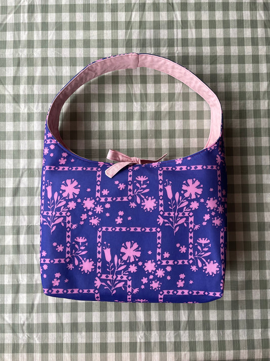 Flipside Slouch in Purple & Pink Floral/Pink