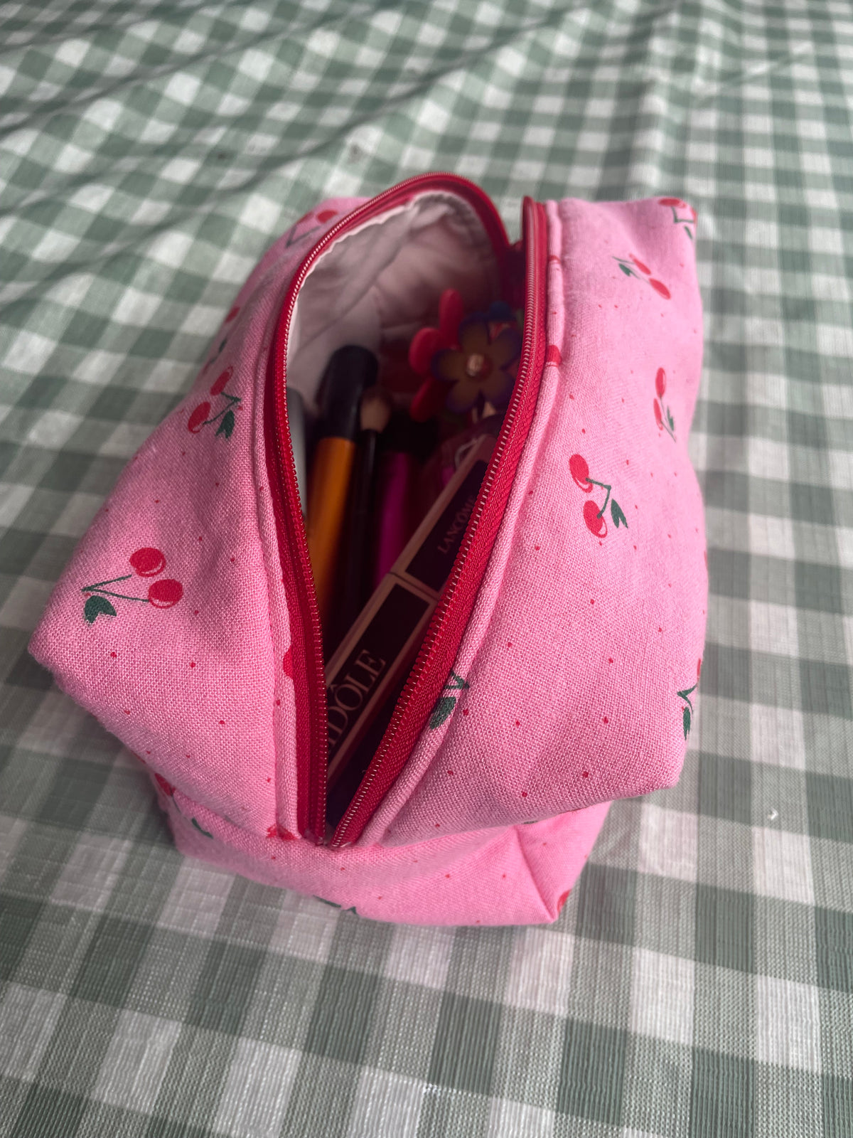 Isla Makeup Bag in Sweet Cherry