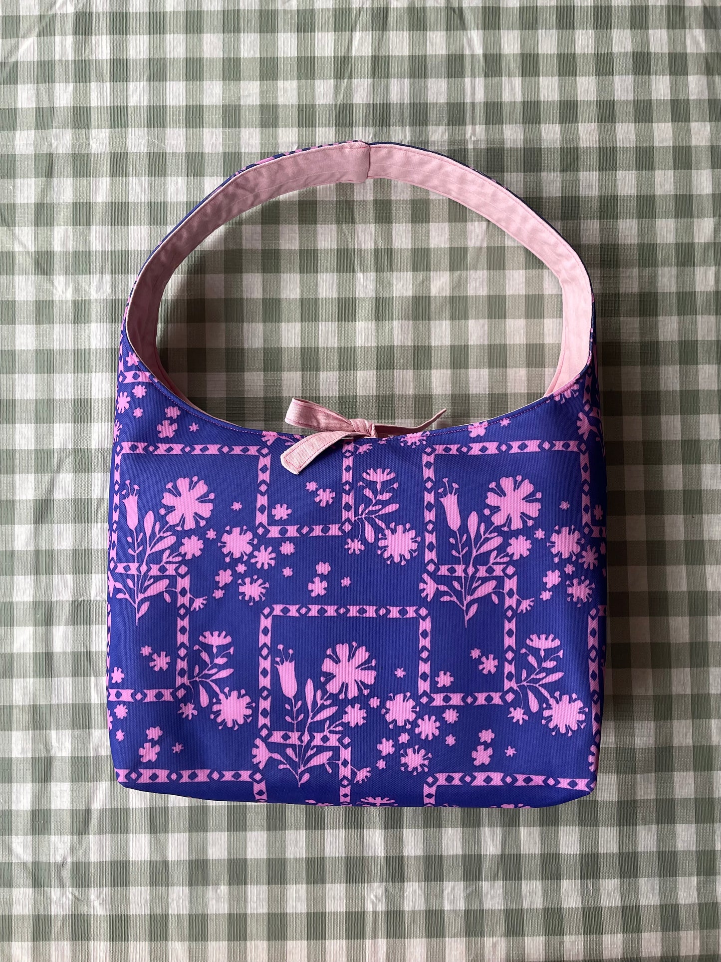 Flipside Slouch in Purple & Pink Floral/Pink