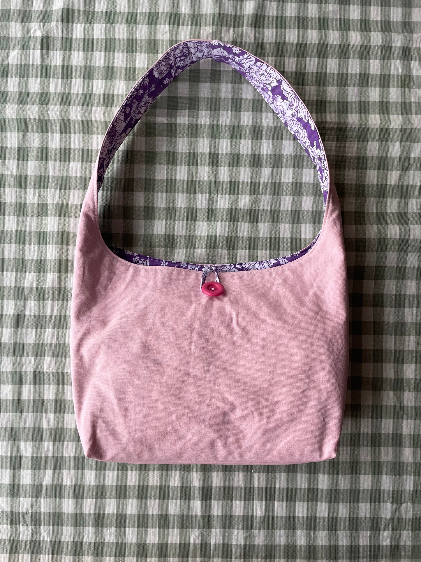 Flipside Slouch in Purple Floral/Pink