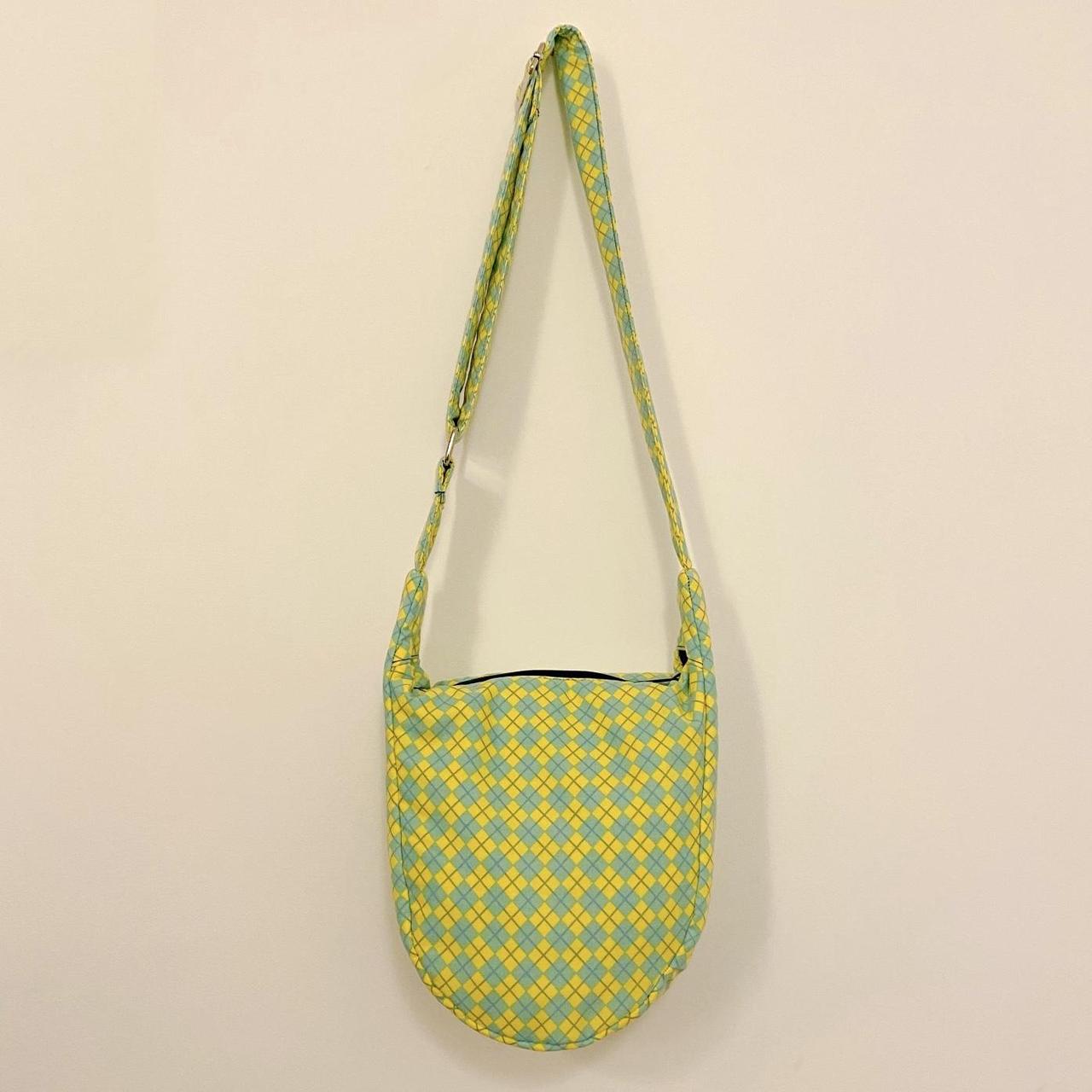 Everyday Bag in Yellow & Blue Argyle
