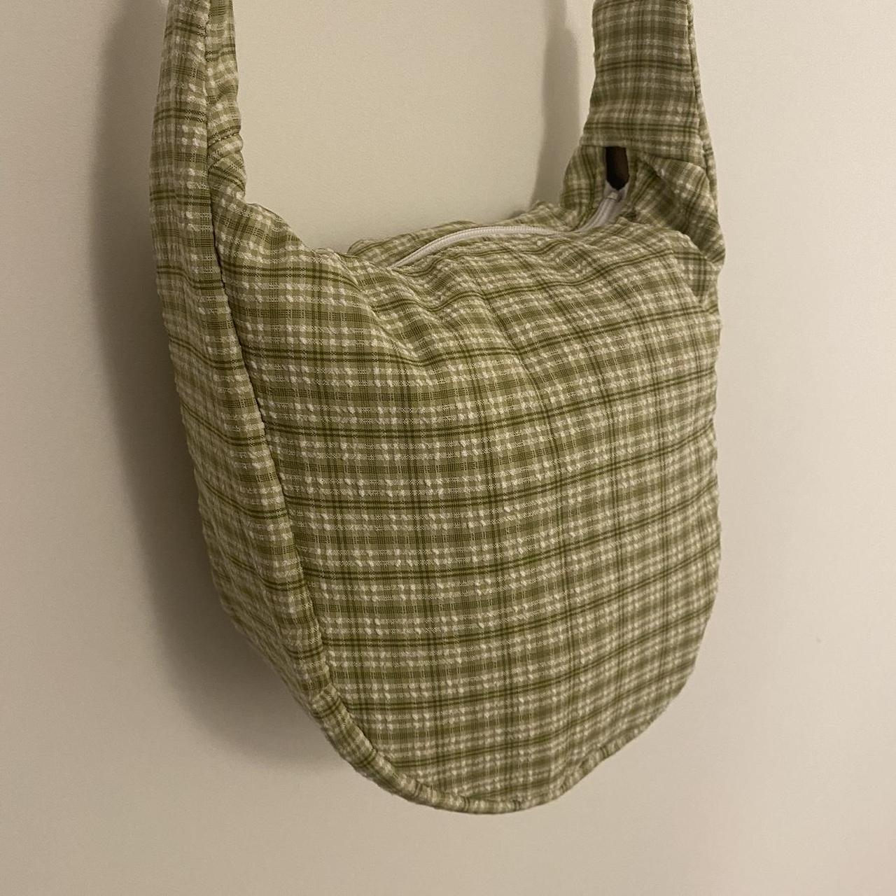 Everyday Bag in Green & White Tartan