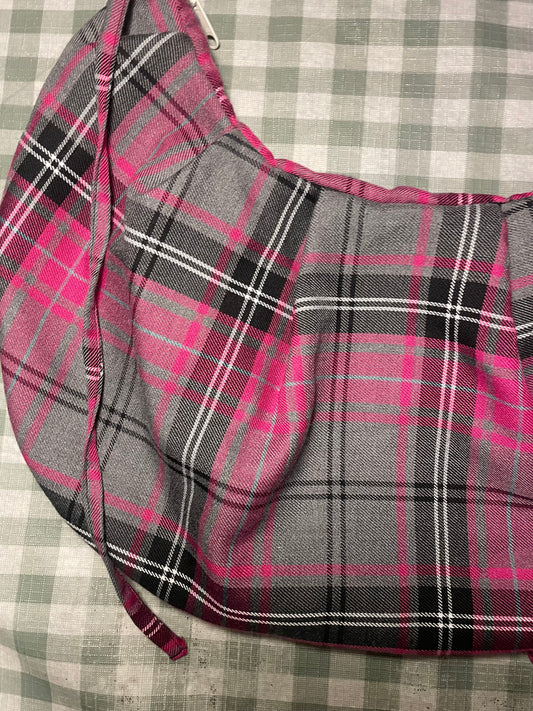 Big Yin Bonnie Bag in Pink & Grey Tartan
