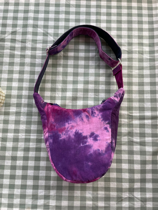 Everyday Bag in Purple Tie-dye Cord