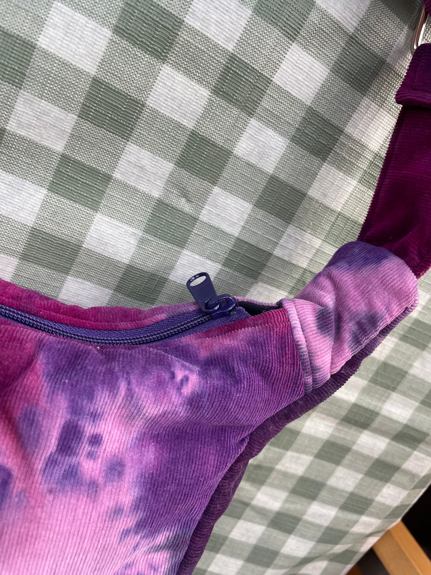 Everyday Bag in Purple Tie-dye Cord