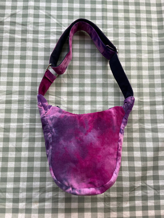 Everyday Bag in Purple Tie-dye Cord