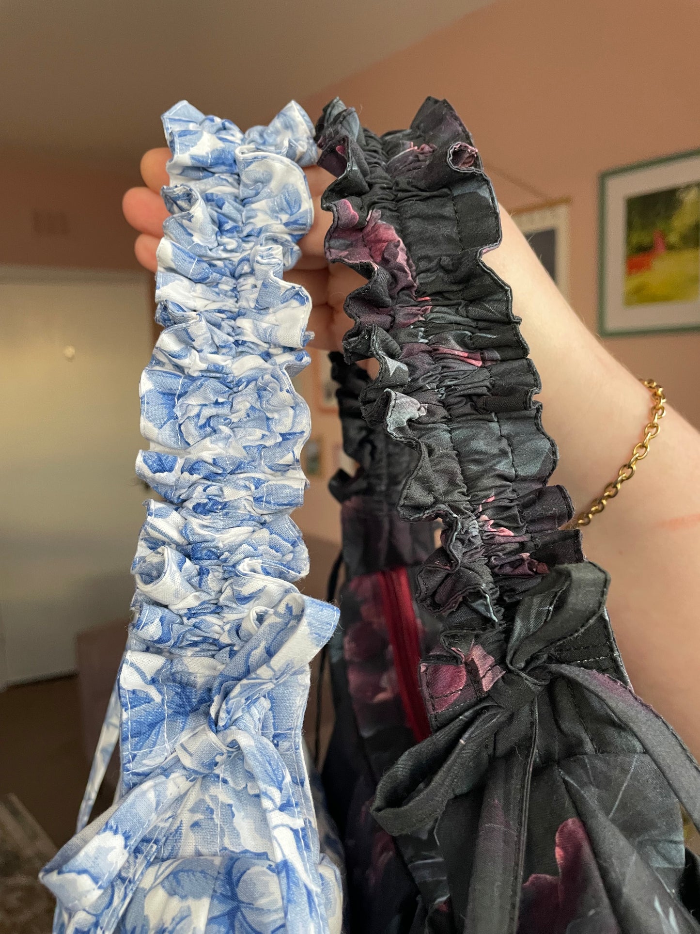 Wee Bonnie Bag in Blue and White Floral
