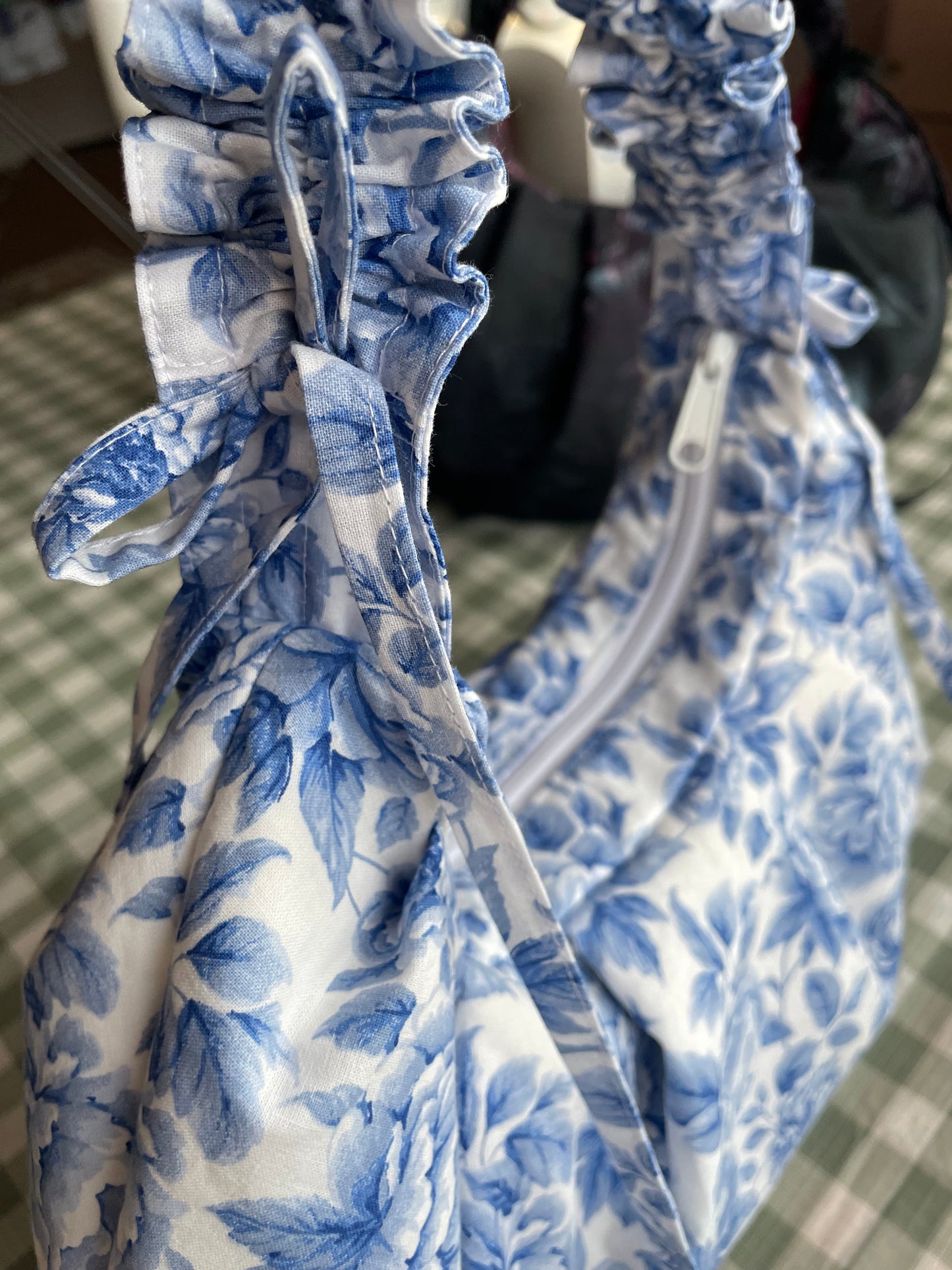 Wee Bonnie Bag in Blue and White Floral